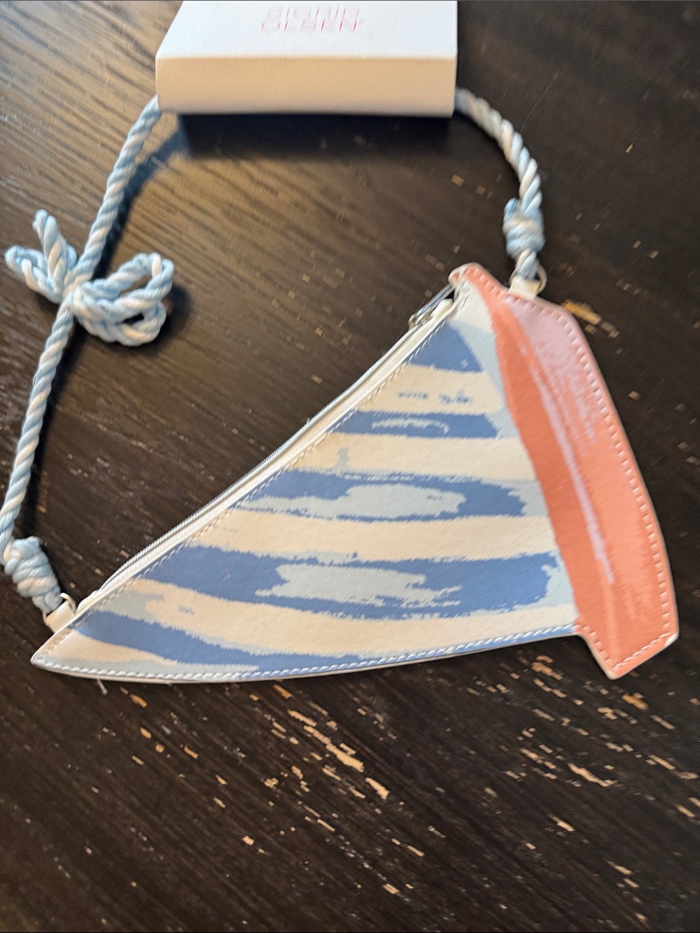 Sigrid Olsen Blue & Pink Sailboat Crossbody Bag